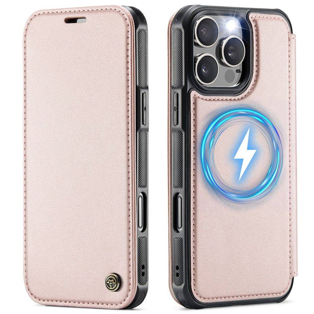 CASEME 053 iPhone 12 Pro Max Flip Cover MagSafe RFID-blokerende - Lyserød