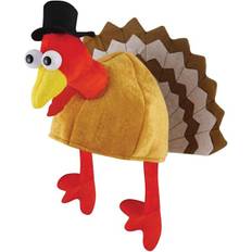 ADULT TURKEY HAT SECRET SANTA FANCY DRESS CHRISTMAS XMAS THANKSGIVING PARTY