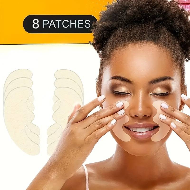 TEMU 8 Patches Collagen Smile Patch - Anti-allergic Facial Skin Care , Suitable For All Light Skin Types