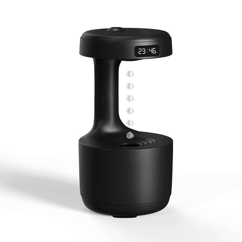 Anti-Gravity Silent Air Humidifier with Relaxing Cool Mist - Black / USB