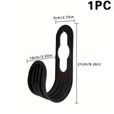 TEMU 1pc Expandable Garden Hose Bracket, Wall Mounted Plastic Hose Hanger, 4kg Load Bearing Capacity, Water Pipe Hook For Home Garden Tidy Holder