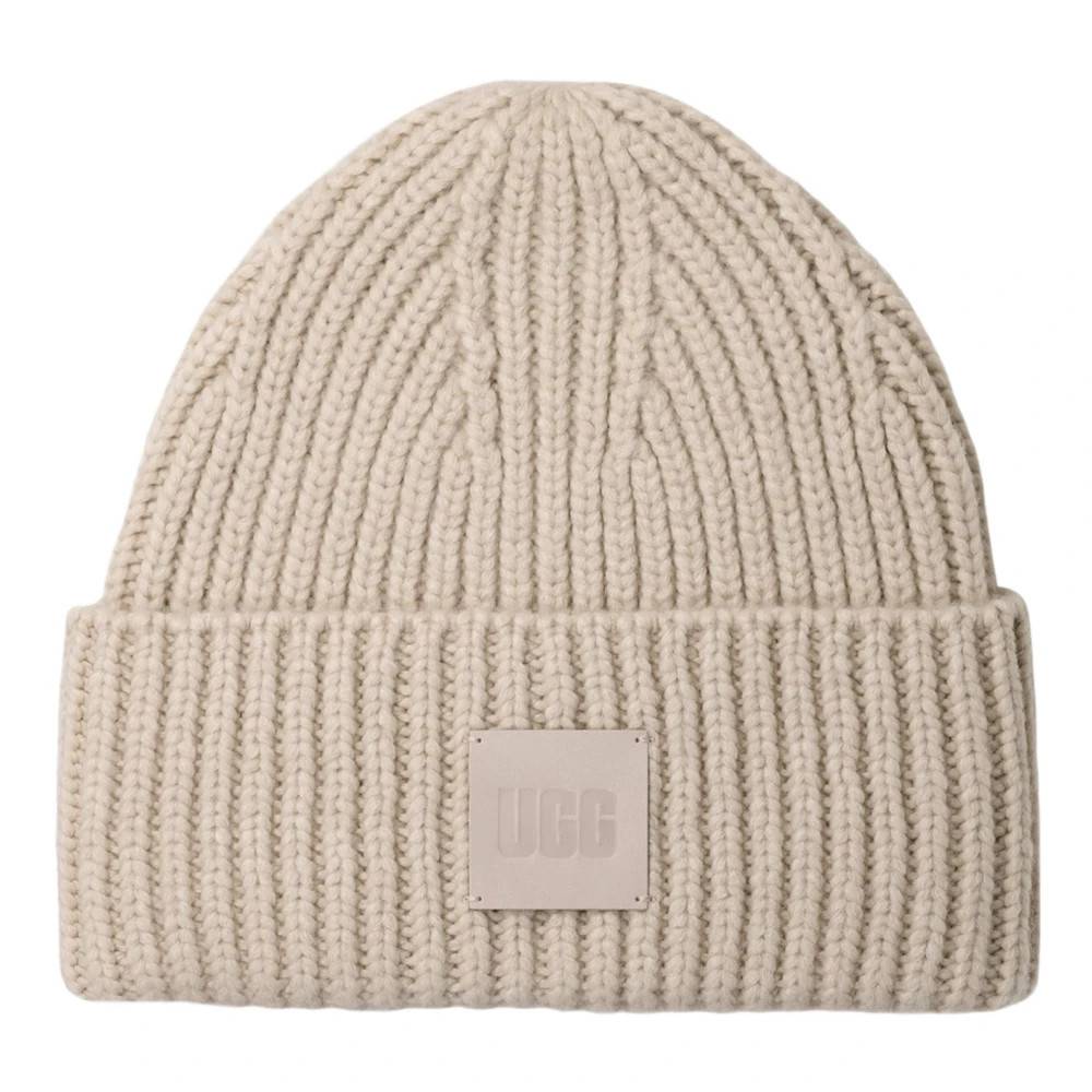 UGG Chunky Rib Beanie - Accessories - unisex - Beige - ONE SIZE - Uld