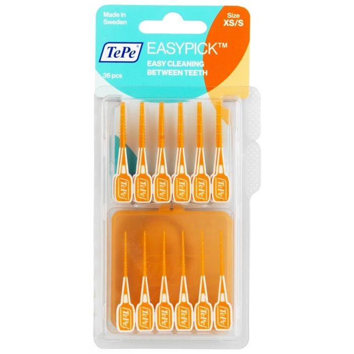 Interdentala borstar - TEPE - EasyPick XS/S - Färg orange - Unisex - 6 enheter