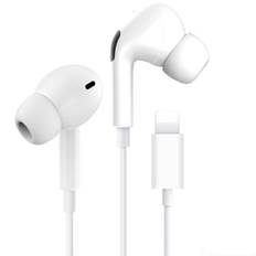 TG iPhone-høretelefoner Lightning Mikrofon Bluetooth Hvid