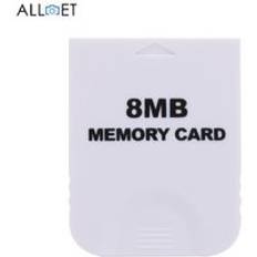 4mb 8mb 16mb 32mb 64mb 128mb 256mb 512mb minneskort för nintend wii konsol gamecube gc n gc spel lagringskort spara sparare - Vit 8mb
