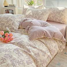1 st Mjuk och bekväm Ditsy Floral Dubbellagers Gaze Påslakan, maskintvättbar, minimalistisk stil - Multifärgad (Multi-size)