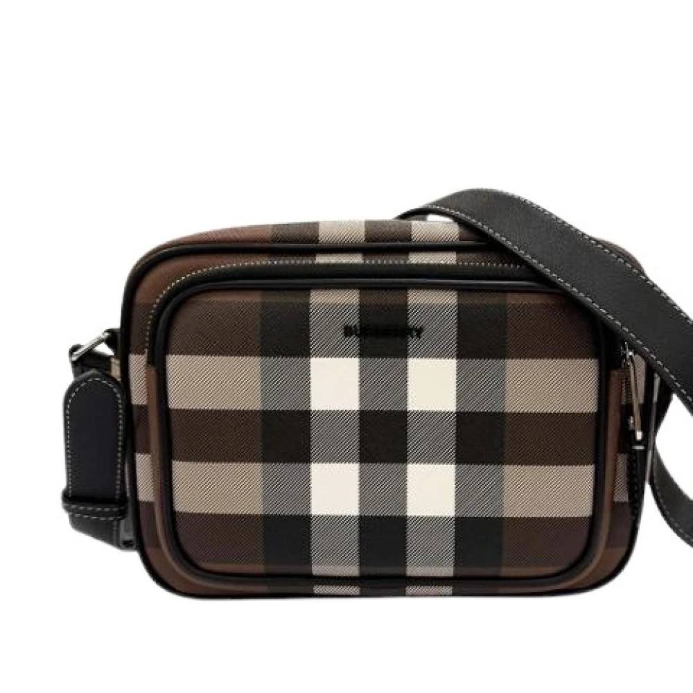 Burberry Vintage Pre-owned Canvas Crossbody Bag - Vintage - Dame - Brun - ONE SIZE - Uld