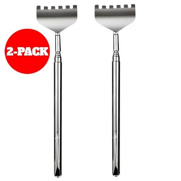 2st Teleskopisk Ryggkliare - Silver