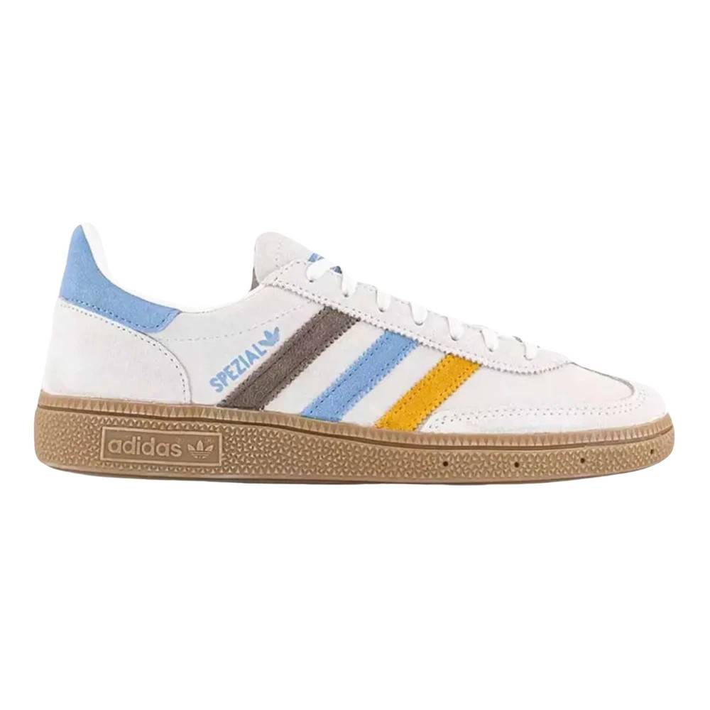 Adidas Handball Spezial Light Blue Earth Strata-- Træning - Dame- Hvid- 39 1/3 EU- Suede- Handball Spezial Light Blue Earth Strata