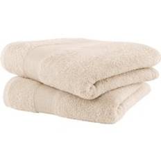Mysig frottéserie med kant, Beige, Storlek 201 (2 gästhanddukar, 30/ 50 cm)