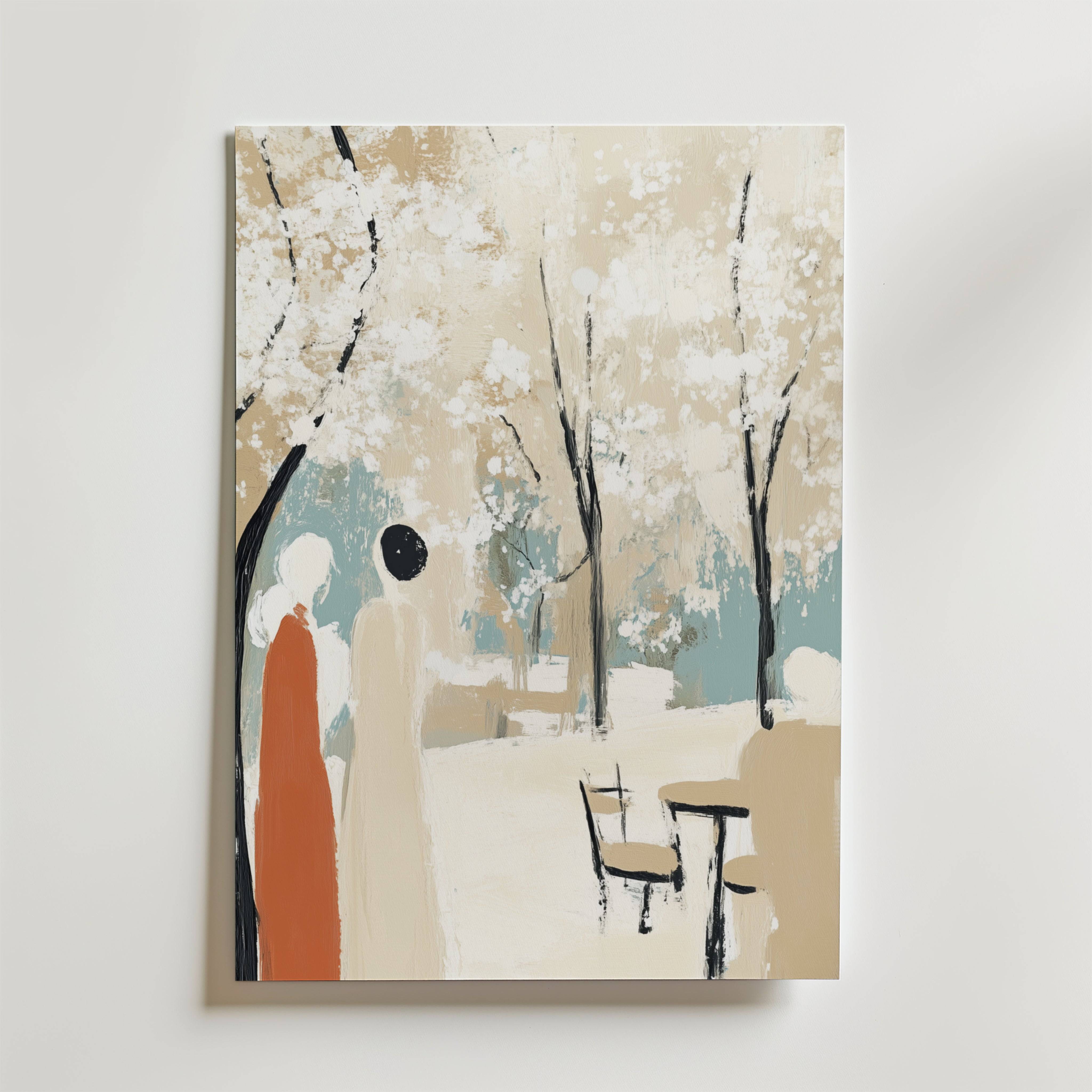 Golden Sunflower Poster - Premium Canvas 40x50 cm