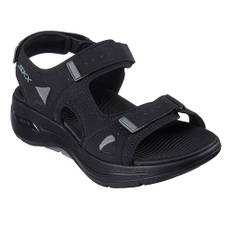 Skechers - Mens Go Walk Arch Fit sandal, 46-0185 - Sort - 43