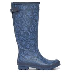 Joules Womens Welly Print Adjustable Tall Wellington Boots UK Size 8 (EU 42)