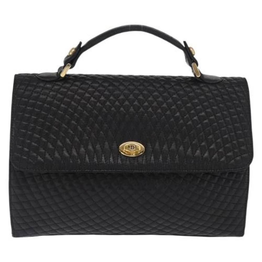 Bally Pre-owned Pre-owned Læder Håndtaske - Vintage - Dame - Sort - ONE SIZE - Læder