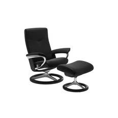 Stressless Dover lænestol + fodskammel med Signature stel, M