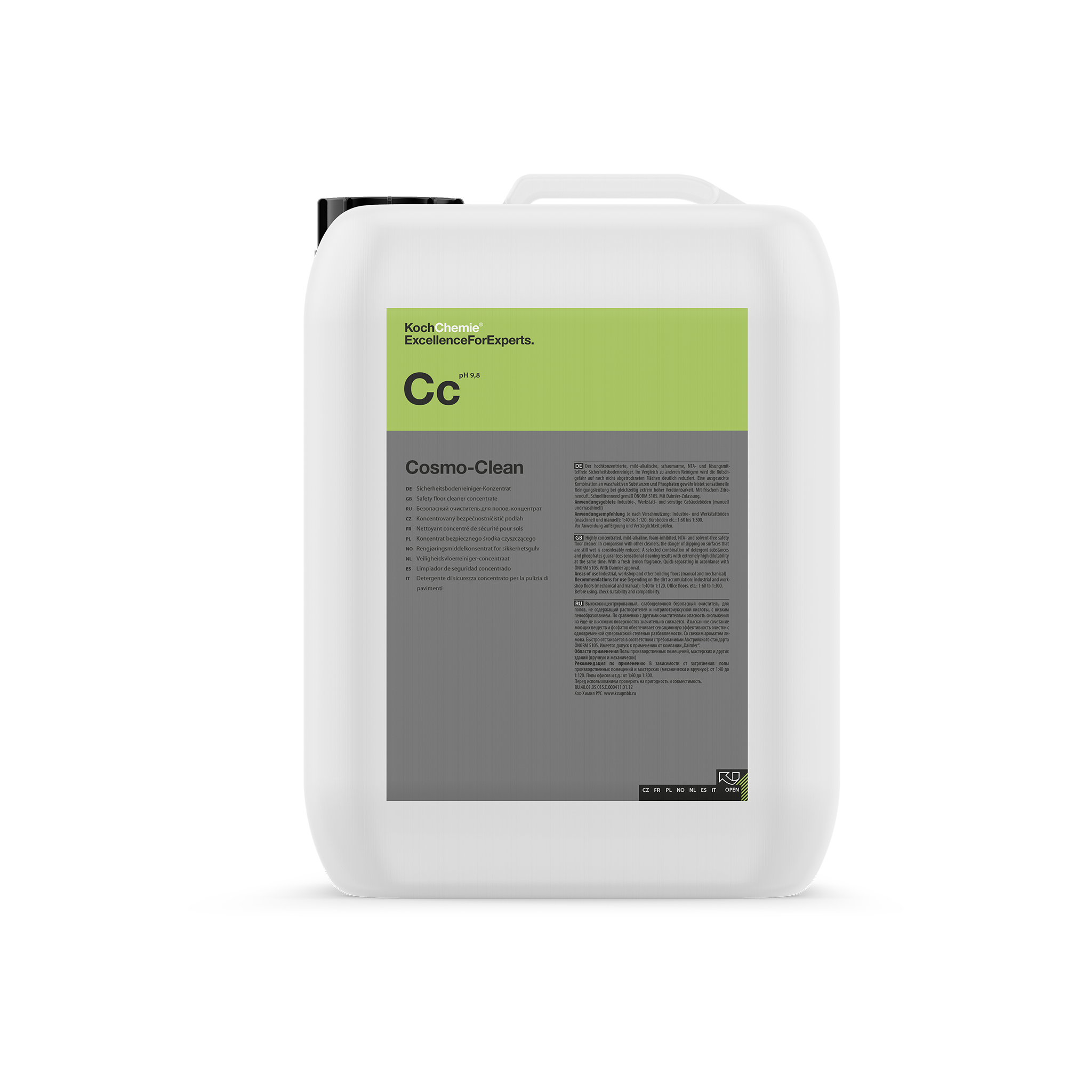 Cosmo-Clean "Cc" Sicherheitsbodenreiniger-Konzentrat - 22 kg