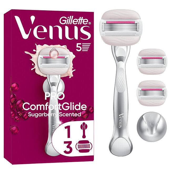 Gillette ComfortGlide Sugarberry razor + 3 heads