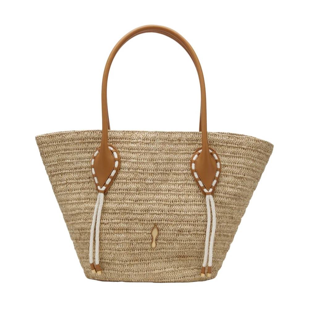 Christian Louboutin Cabata Large Tote - Tasker - Dame - Beige - ONE SIZE - Læder