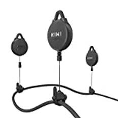 KIWI design [Proversion] VR-kabelhantering kompatibel med Quest 2 Link-kabel, VR-remskivasystem för Quest/Rift S/Valve Index/HTC Vive/Vive Pro/HP Reverb G2/PSVR VR-tillbehör (svart, 6-pack)