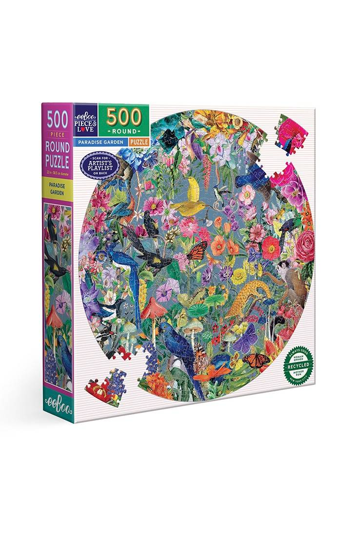 500 BRK. PUSLESPIL - rundt, paradise garden