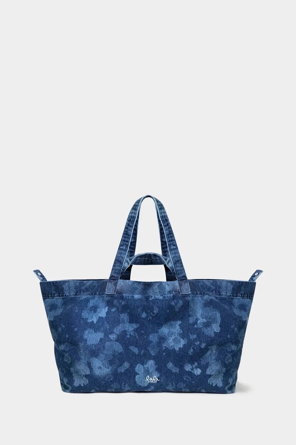 Lala Berlin - Tote Bag - Hazy Bloom Blue - Bag Biarritz