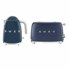 Smeg Morgenmadspakke - Brødrister + Elkedel, navy blå