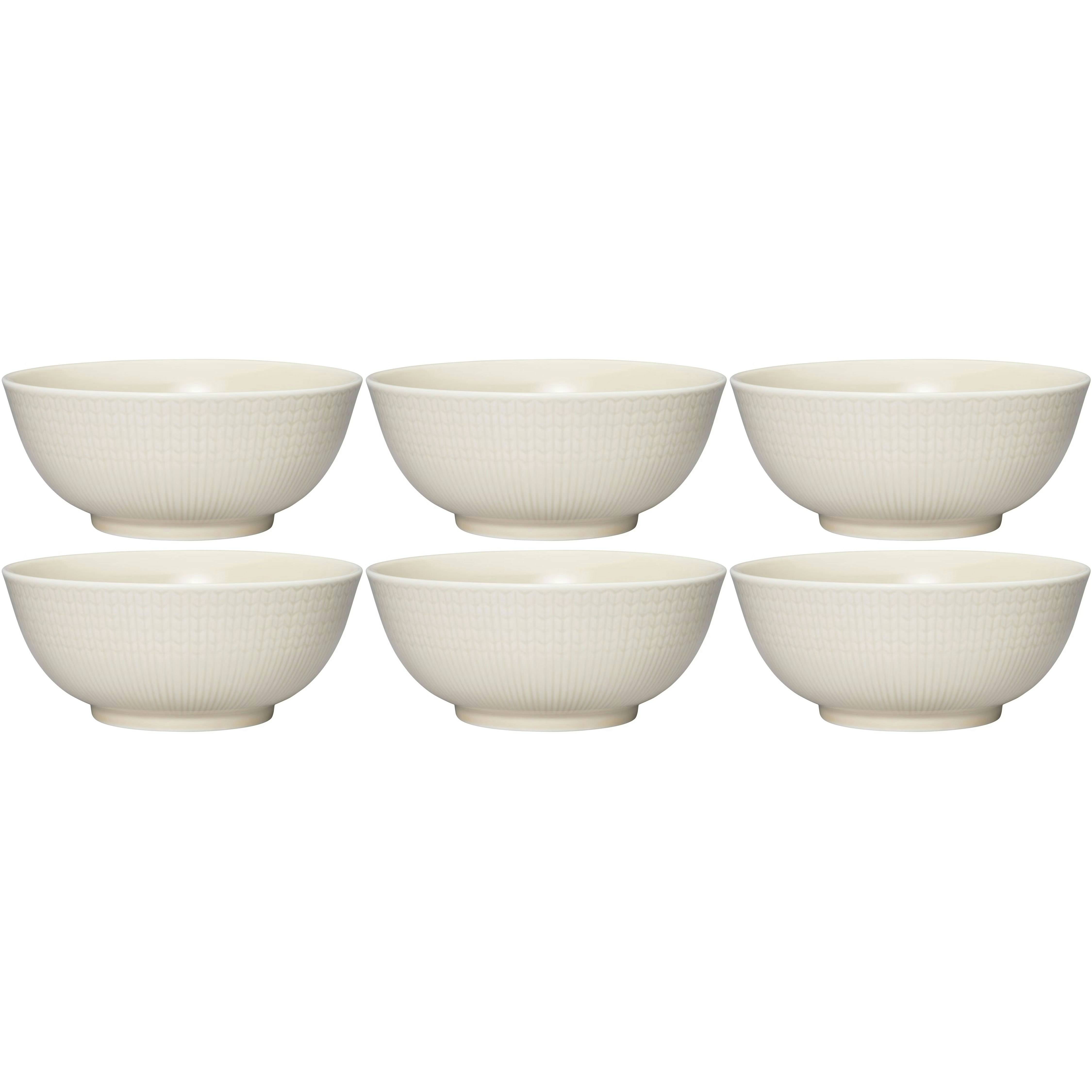 Rörstrand Swedish Grace Skål 60 Cl 6-pack Havre (Beige) - Serveringsskålar Porslin Havre (Beige) - 1069428, 6-PACK