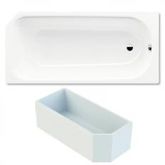 Kaldewei Saniform V2 Badewanne 160x70 cm Modell 362-1 Stahl-Email weiss inklusive Träger