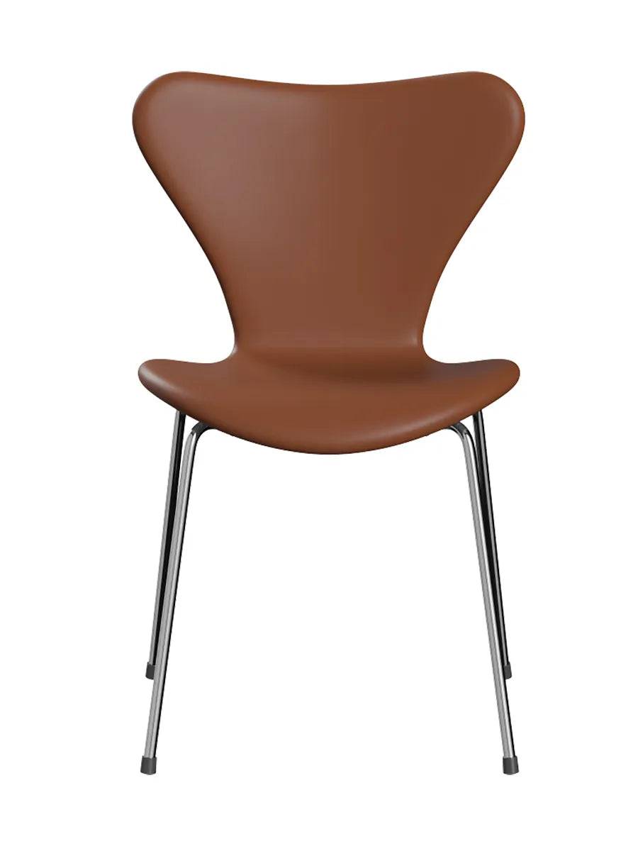 3107 Serie 7, fuldpolstret af Arne Jacobsen Soft læder / Cognac - Jacobsen Plus