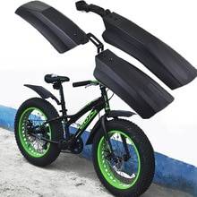 20/26 tums snöcykel stänkskydd fram bak lera brett däck cykel blinkande för vakt fatbike mtb cyklar cykling snö cykel fender
