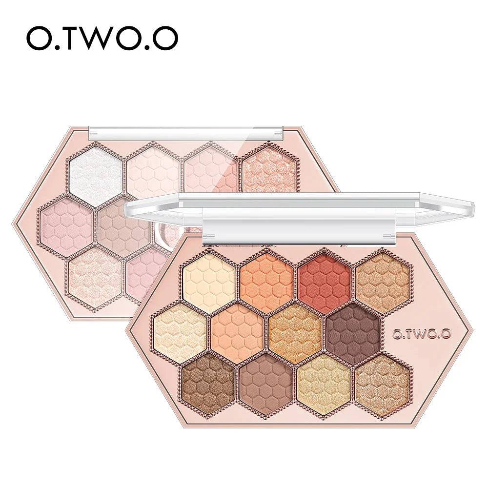 O- TWO. O Eyeshadow Palette - 02# Honey Orange Yellow Plate