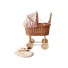 Egmont Toys Wicker Pram Ladybug