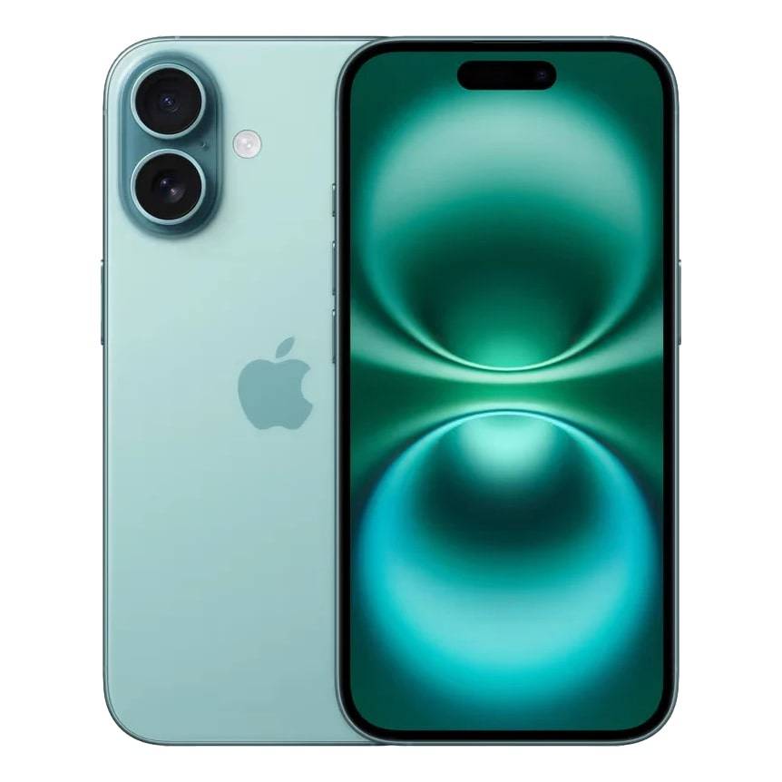 Brugt iPhone 16 | 128GB | Grønblå | Rigtig god stand