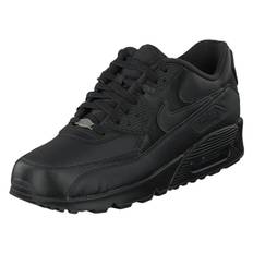 Air Max 90 Leather Black/Black, Male, Sko, Sneakers, Sneakers, Sort, EU 44,5