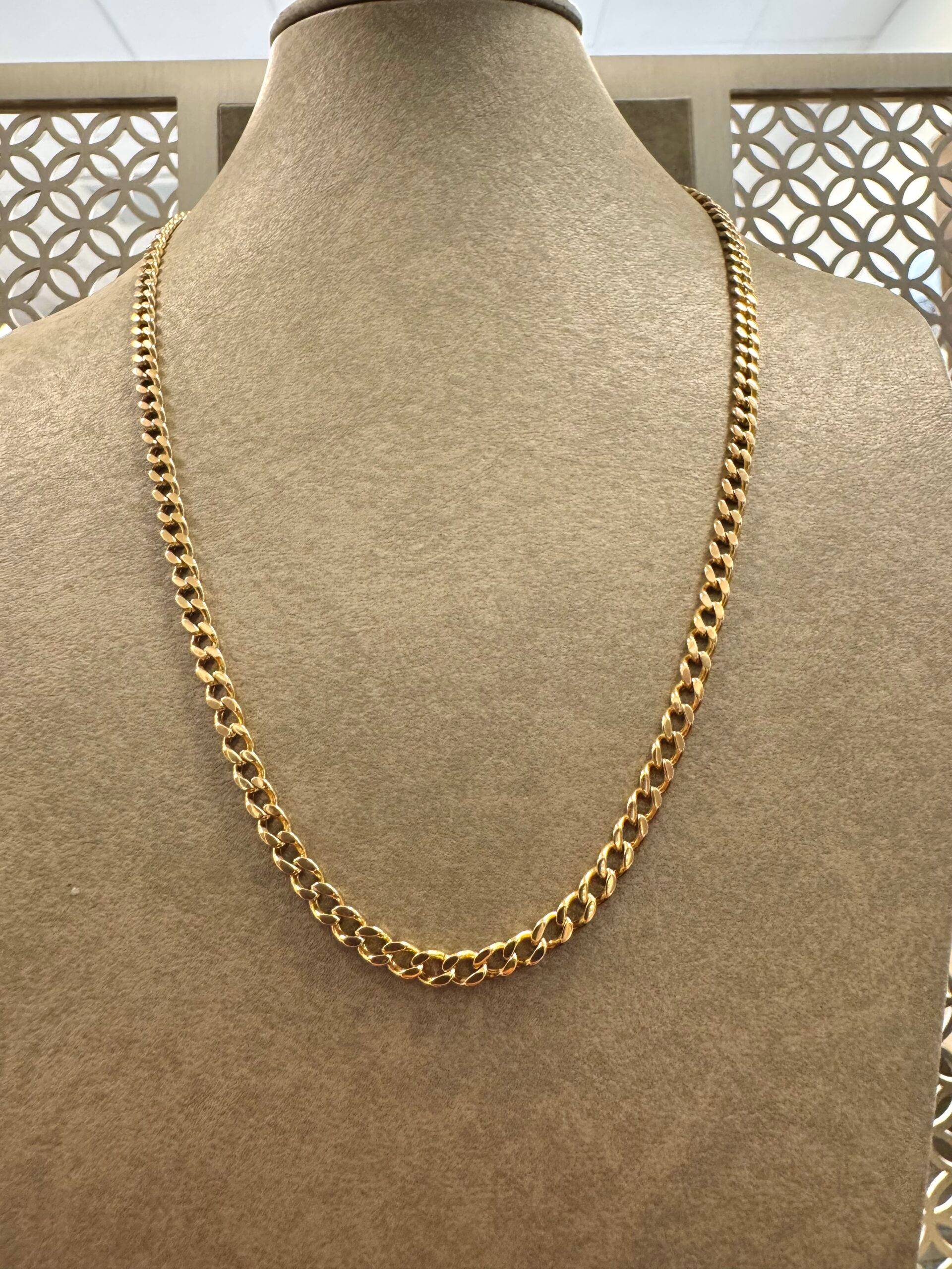 18K Guld Pansarlänk Halsband - GC-PAN-2238-HB