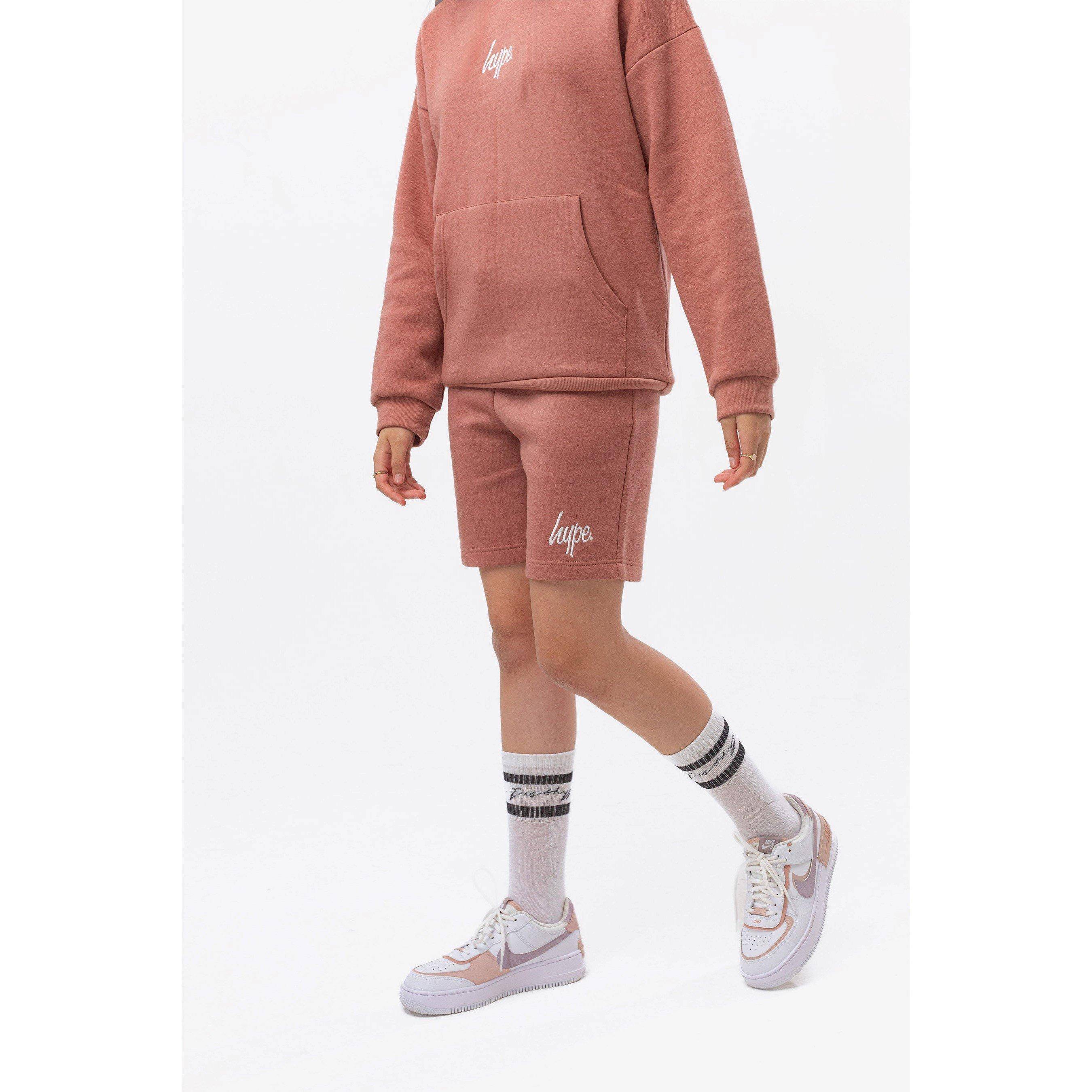 Hype Unisex Kids' Mauve Fleece Jogger Shorts