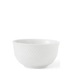 Lyngby Porcelæn Rhombe Bowl Ø11 Cm White Vit