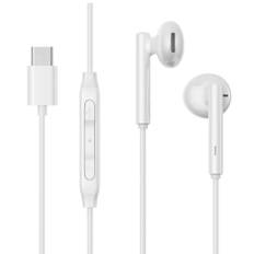 SiGN iPhone 15 Hörlurar USB-C Half In-Ear Wired - Vit