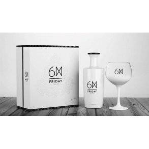 Gaveæske Friday Chic Gin incl. glas