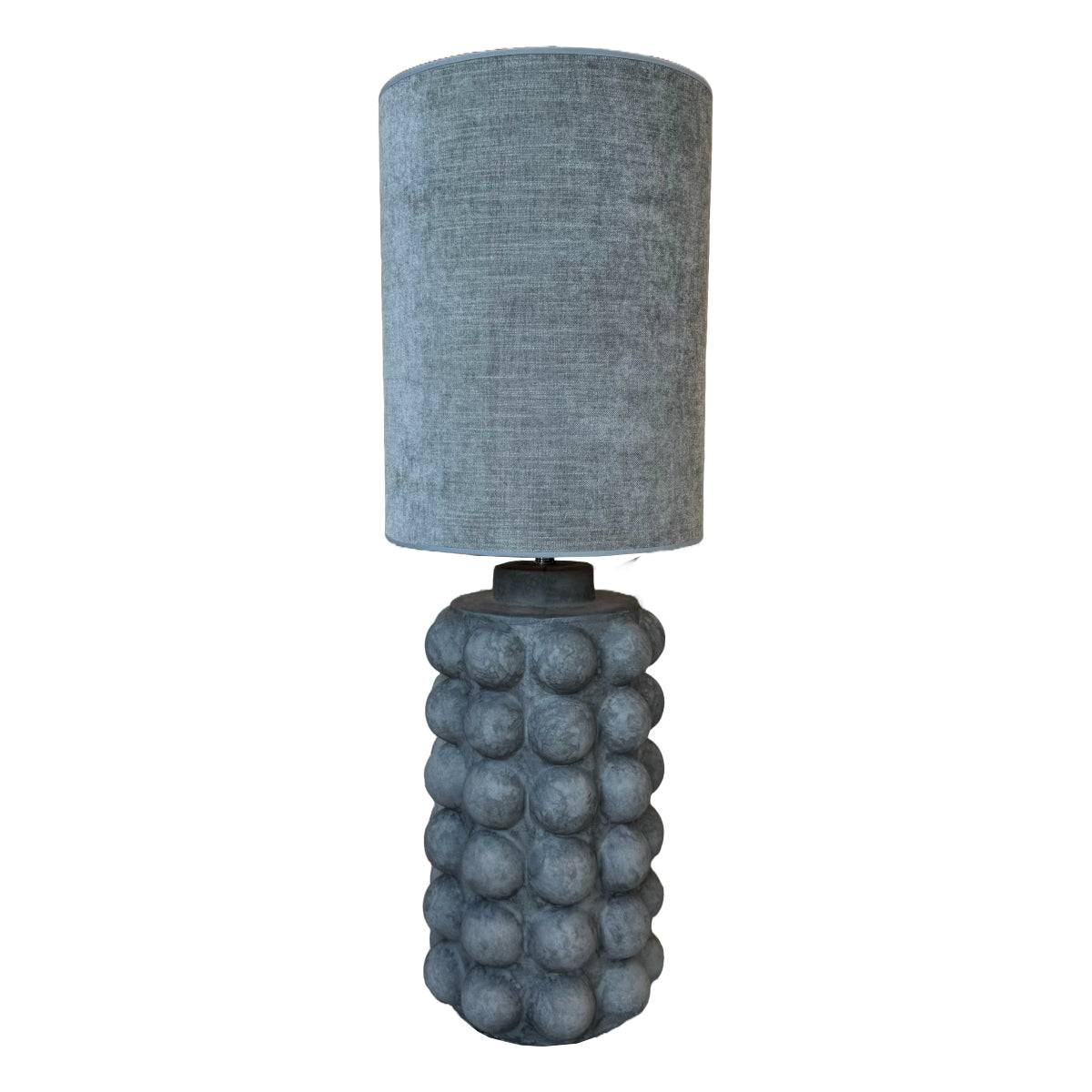 Hallbergs Bubbles lampe - 49 - concrete - inkl budapest gris skærm.