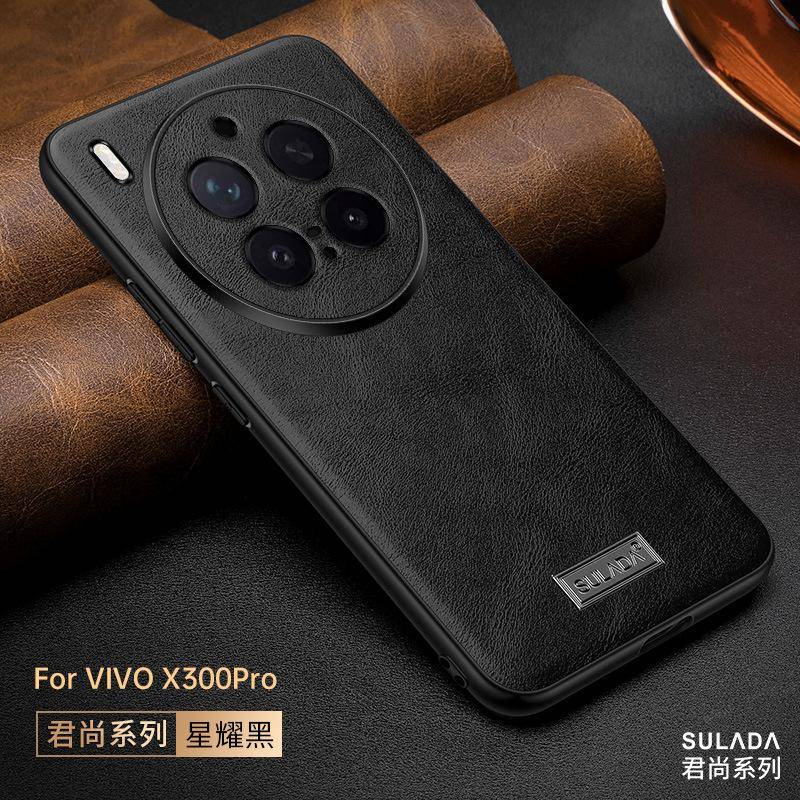 Affärsläder Mobiltelefonfodral för Vivo X300 Pro X200 Ultra X100 X100S Pro Högklassigt Koskinn Heltäckande Anti-fall Skydd