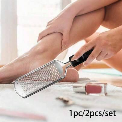 1 st avtagbar fotfil i rostfritt stål för fotvård och exfoliering, professionell fotfil, lämplig för sommarfotvård, jul, halloween, skolans nageltillb - Multi-color