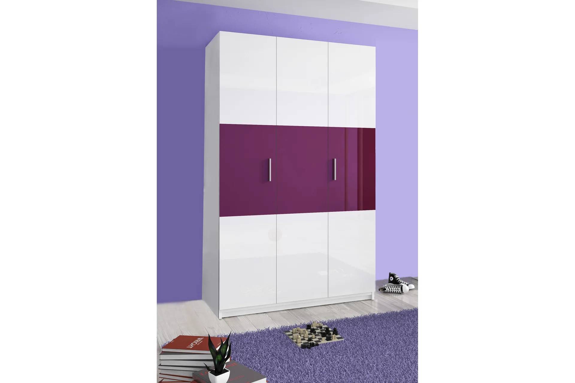 Liesha Garderobe 120 cm - Lilla