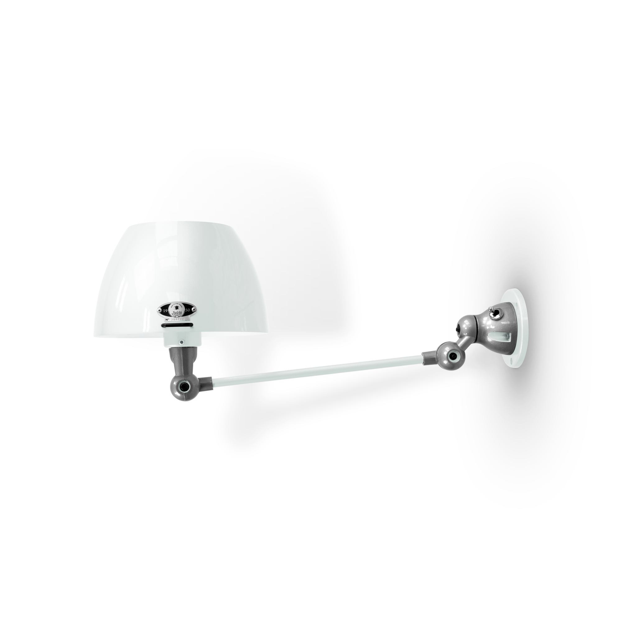 Aicler AIC301 væglampe fra Jieldé - White / Poleret/blank