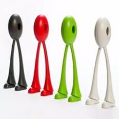 1 set långbensskedar unika skedformade användbara köksredskap fruktsalladssoppa plastsked tesked ok 0598