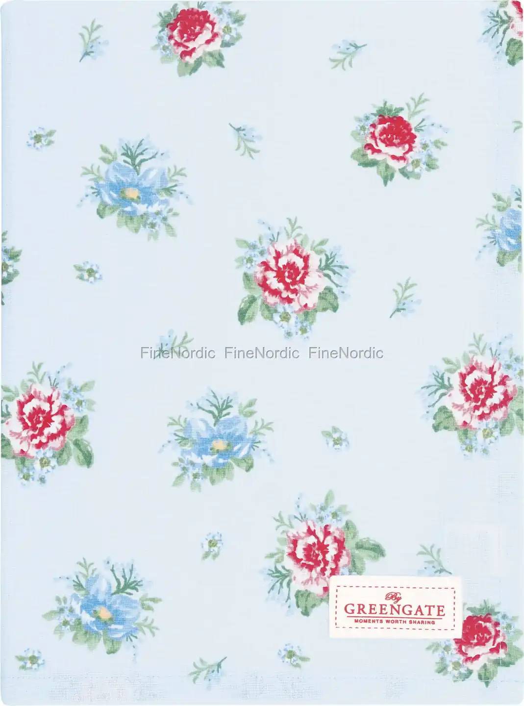 GreenGate Tea Towel "Alivia Pale Blue"