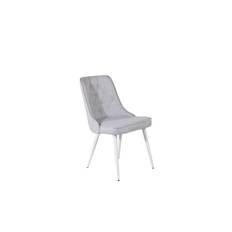 Venture Design Velvet deluxe matstol Grå Textil/vit