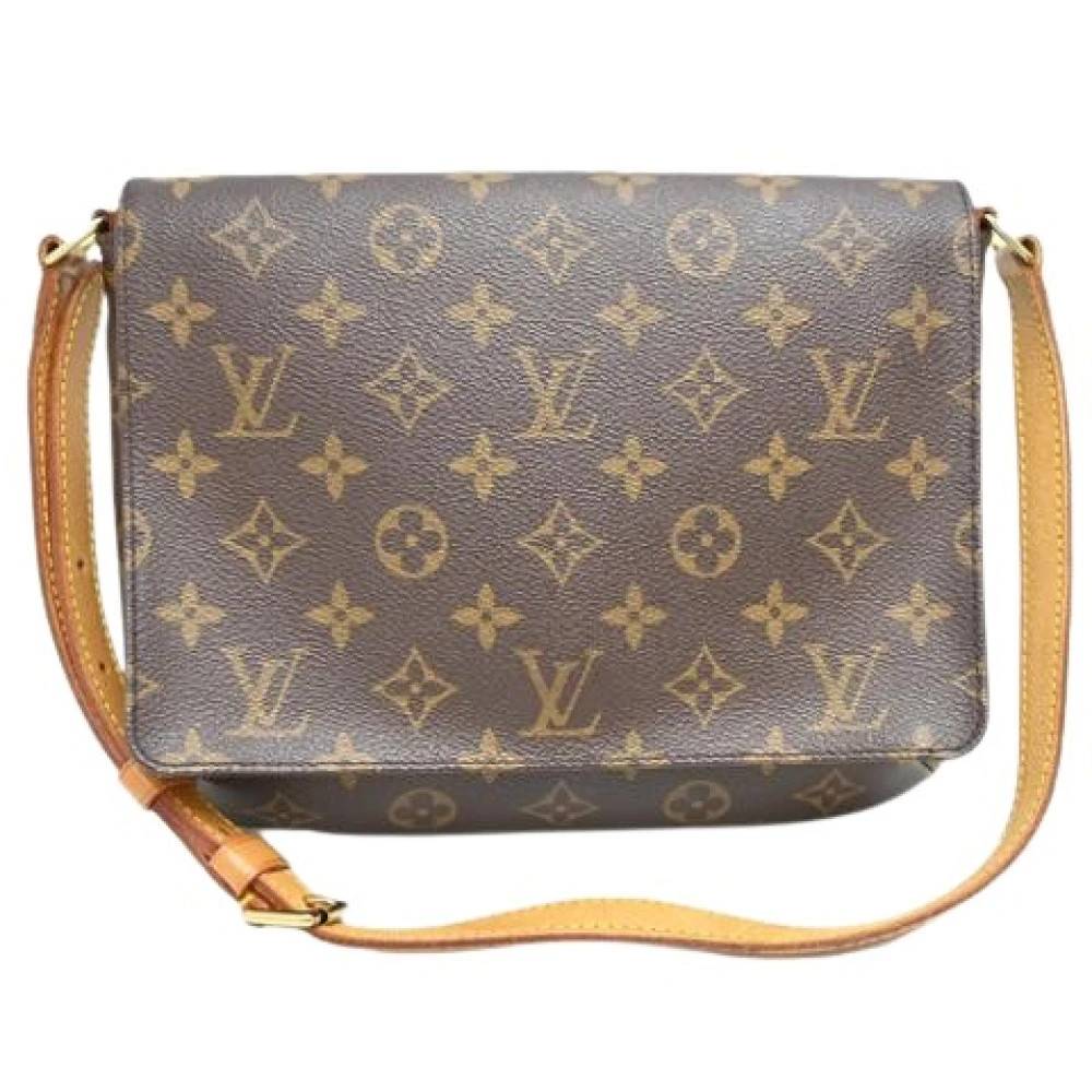 Louis Vuitton Vintage Pre-owned Musette Tango Skuldertaske - Vintage - Dame - Brun - ONE SIZE - Uld