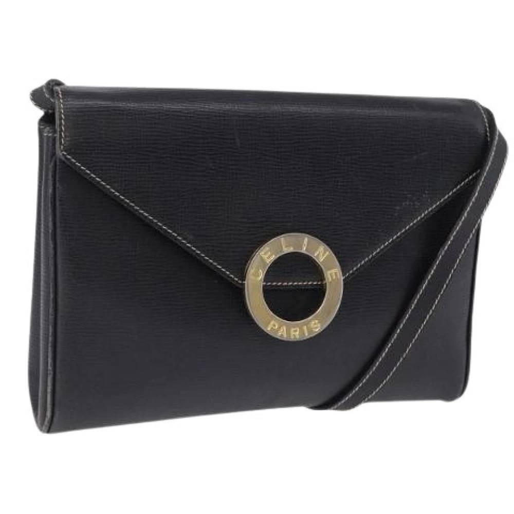 Celine Vintage Pre-owned Vintage Skuldertaske - Vintage - Dame - Sort - ONE SIZE - Uld