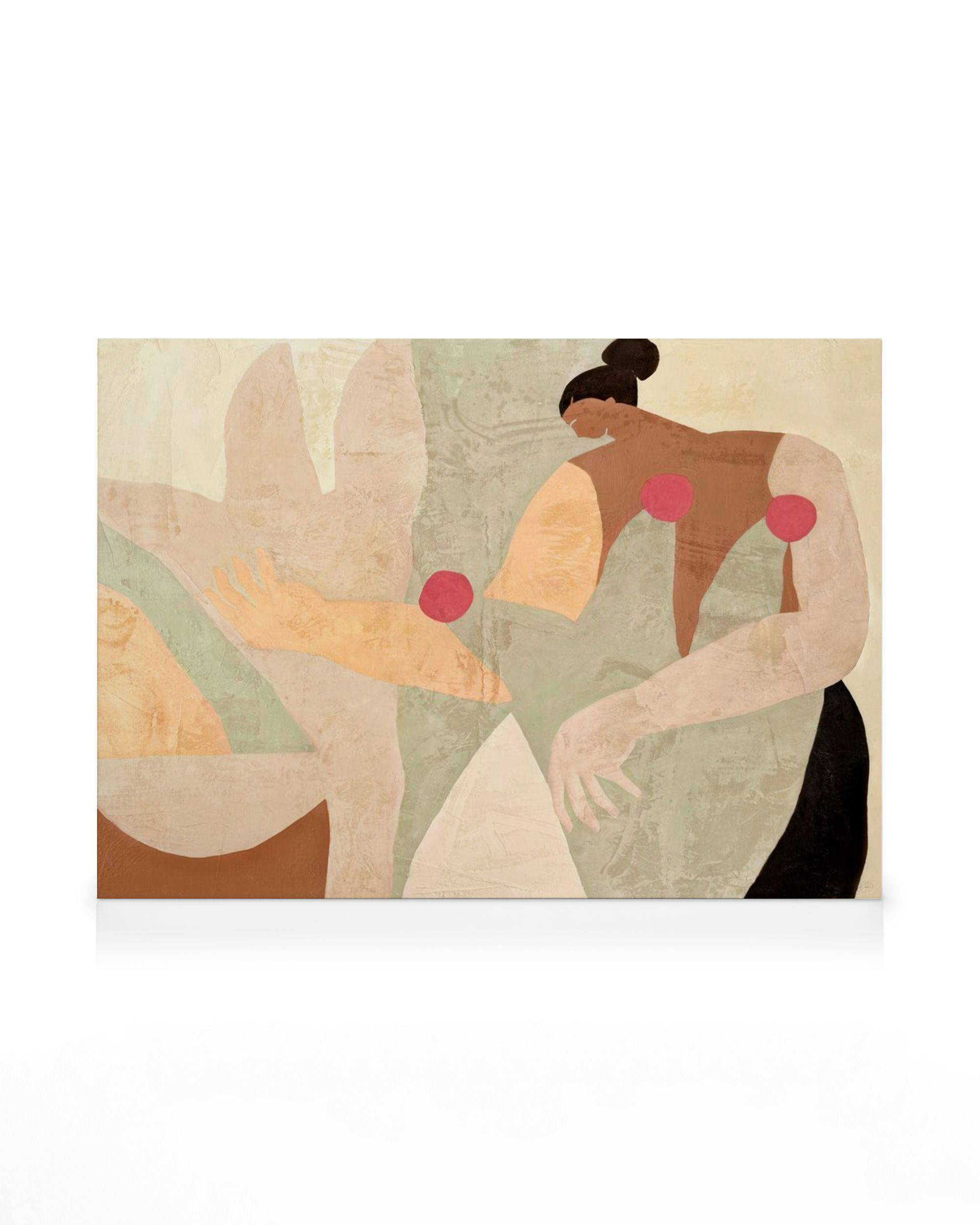 Canvastavlor Berenice Hernandez - Ruth Canvastavla (50x70 cm - Svart ram)